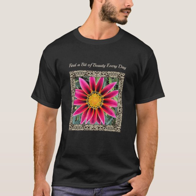 Unisex T-shirt with Brilliant Gazania (Front)