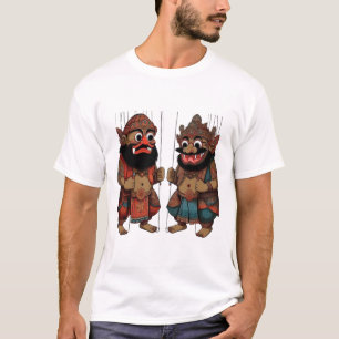 Unisex T-shirt with Javanese Culture Design 