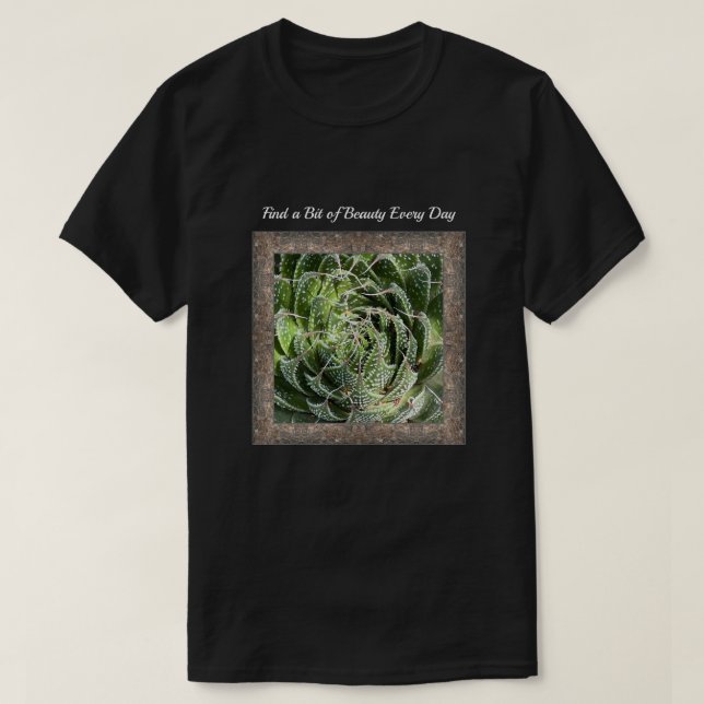 Unisex T-shirt with Lace Aloe Plant (Design Front)
