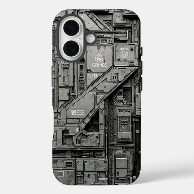 UNIT-77 #028: GLMBS Neural Conduit Panel Case-Mate iPhone Case (Back)