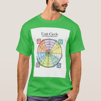 Unit Circle with Radian Measures T-Shirt