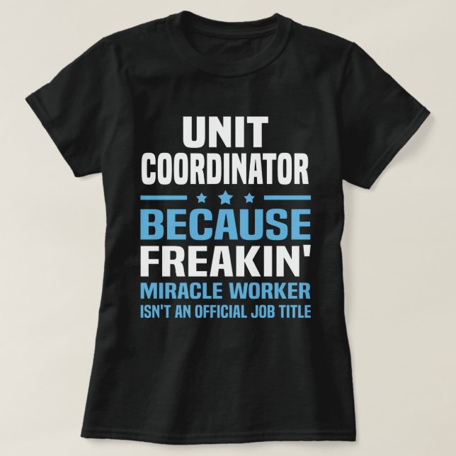 Unit Coordinator T-Shirt (Design Front)