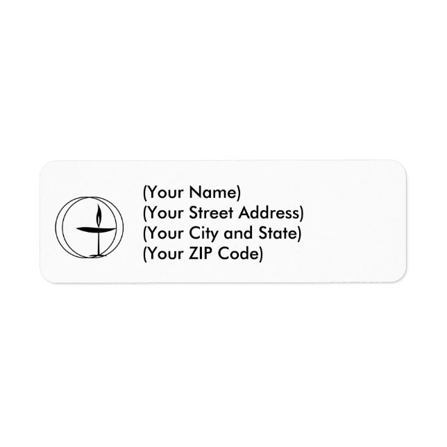 Unitarian Address Labels! Return Address Label (Front)