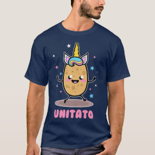 Unitato Unicorn Potato Cute Funny Vegetable Fries T-Shirt