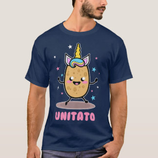 Unitato Unicorn Potato Cute Funny Vegetable Fries  T-Shirt