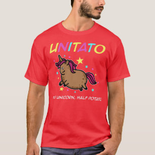 Unitato Unicorn Potato Cute Funny Vegetable Fries T-Shirt