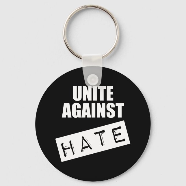 Unite Against Hate Key Ring (Front)