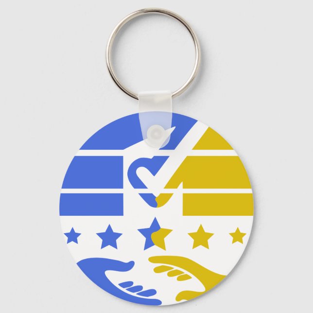 Unite and Shine: A Vision of Collaboration Key Ring (Front)