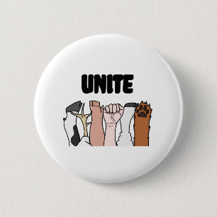 Unite Animal Equality Fists 6 Cm Round Badge
