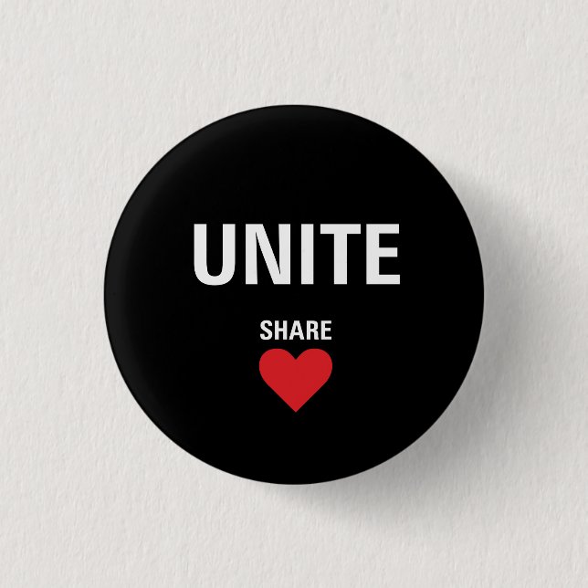 Unite Democracy Political 3 Cm Round Badge (Front)