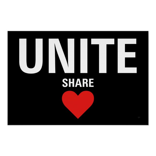 Unite Democracy Political Poster (Front)