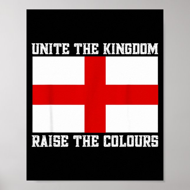 Unite The Kingdom St George Cross  Poster (Front)