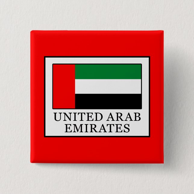 United Arab Emirates 15 Cm Square Badge (Front)