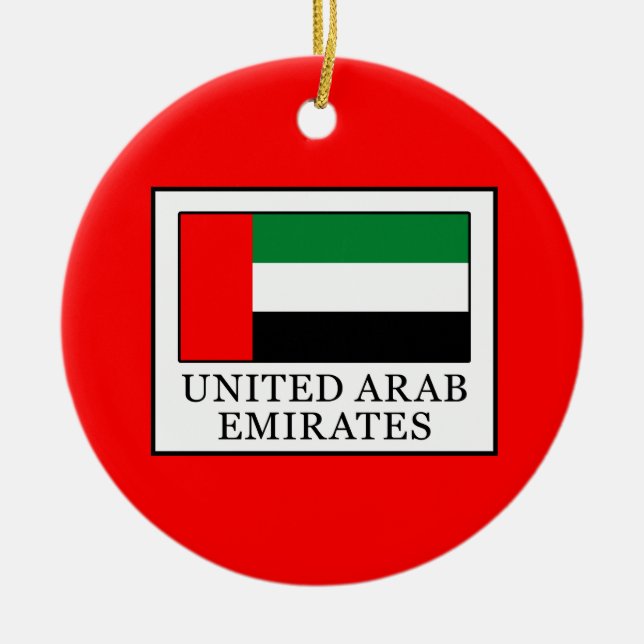United Arab Emirates Ceramic Ornament (Front)