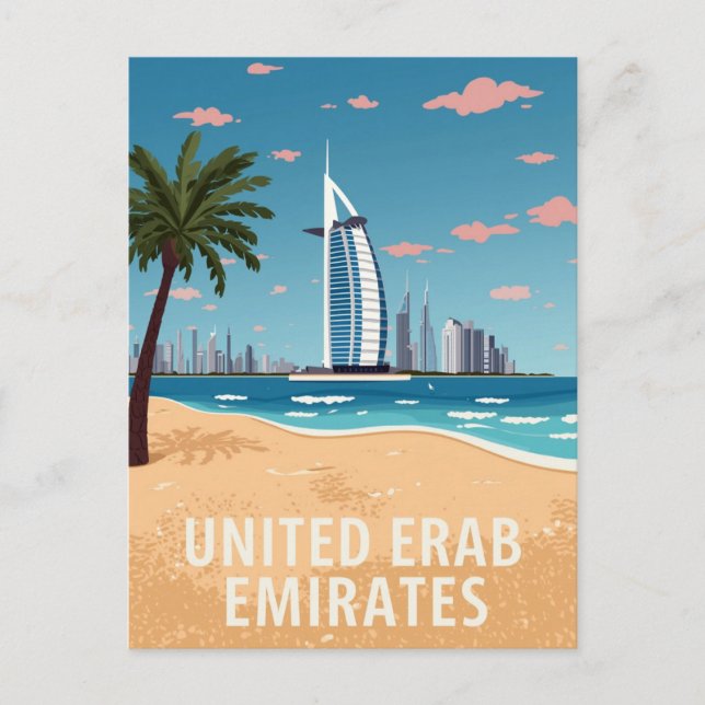 United Arab Emirates coastline Postcard (Front)