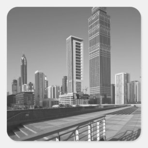 United Arab Emirates, Dubai, Dubai City. Square Sticker