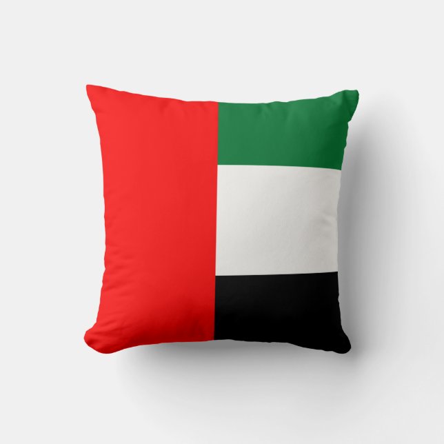 United Arab Emirates Flag, American MoJo Pillow (Front)