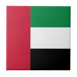 United Arab Emirates Flag Ceramic Tile