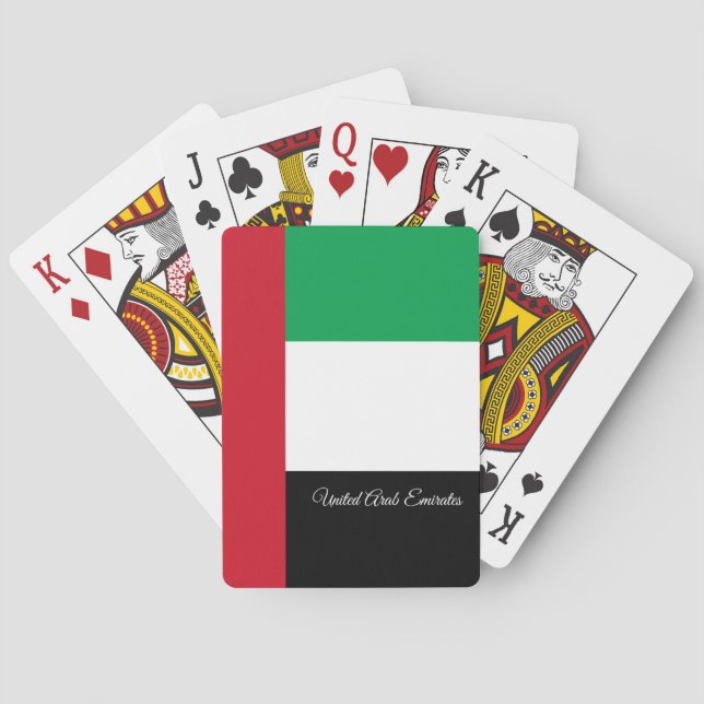 United Arab Emirates Flag Games, UAE Playing Cards (Back)