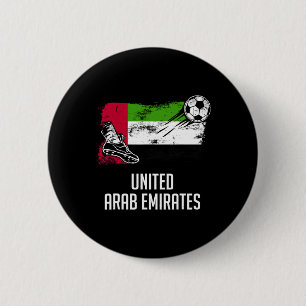 United Arab Emirates Flag Jersey Emirati Soccer Te 6 Cm Round Badge