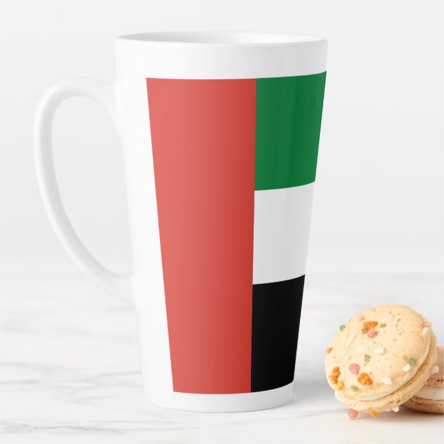 United Arab Emirates flag Latte Mug (In Situ)