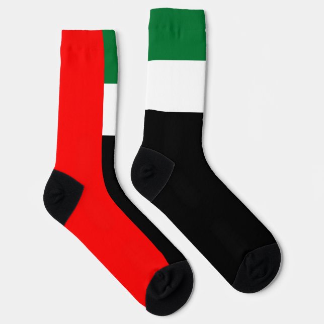 United Arab Emirates Flag Patriotic UAE National Socks (Right)