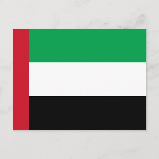 United Arab Emirates Flag Postcard (Front)