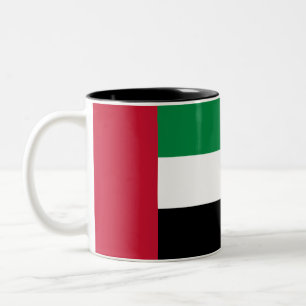 United Arab Emirates Flag Two-Tone Coffee Mug