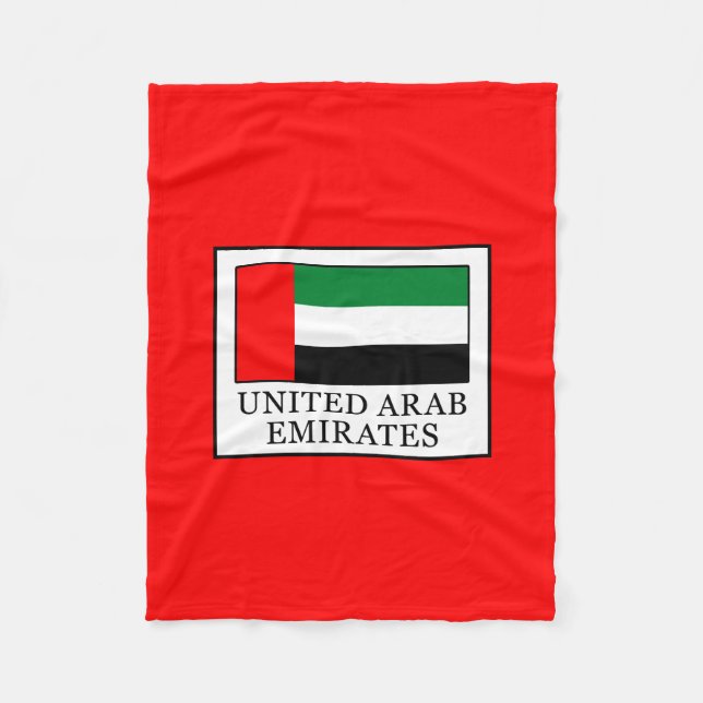 United Arab Emirates Fleece Blanket (Front)