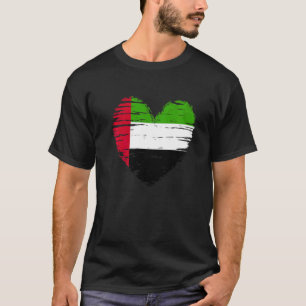 United Arab Emirates Heart Emirati Flag Emirati Pr T-Shirt
