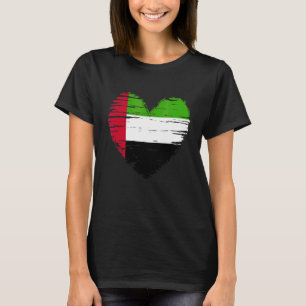 United Arab Emirates Heart Emirati Flag Emirati Pr T-Shirt