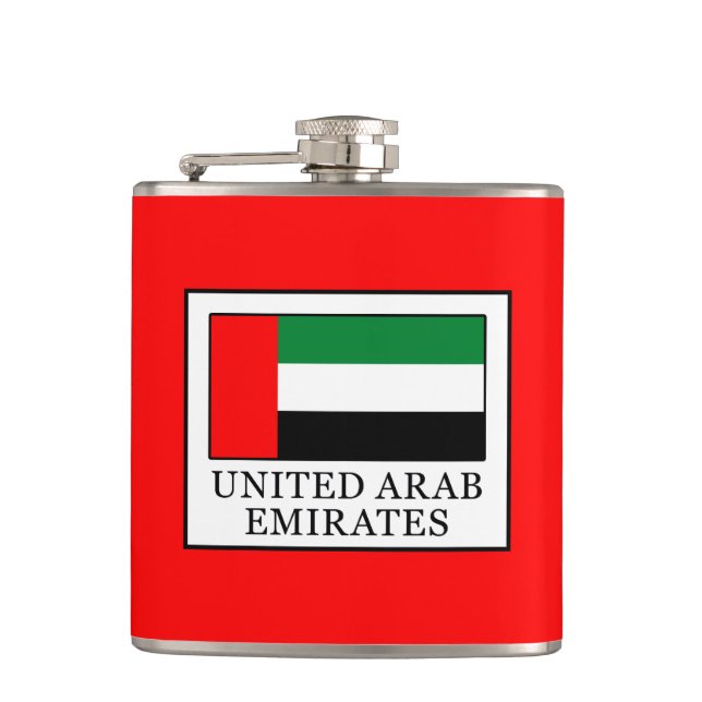 United Arab Emirates Hip Flask (Front)
