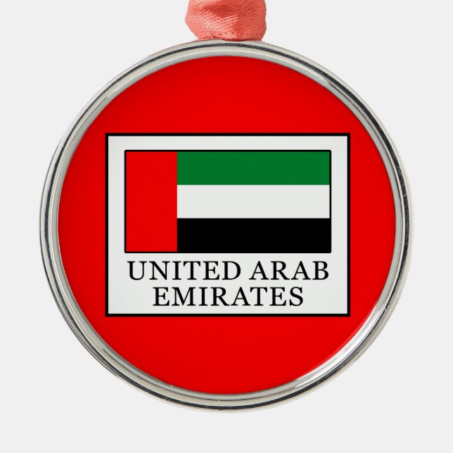 United Arab Emirates Metal Ornament (Front)