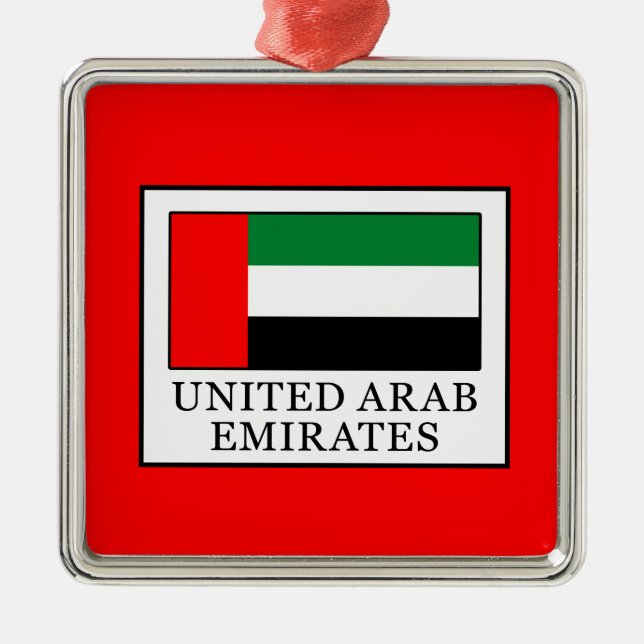 United Arab Emirates Metal Tree Decoration (Front)