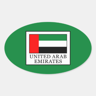United Arab Emirates Oval Sticker