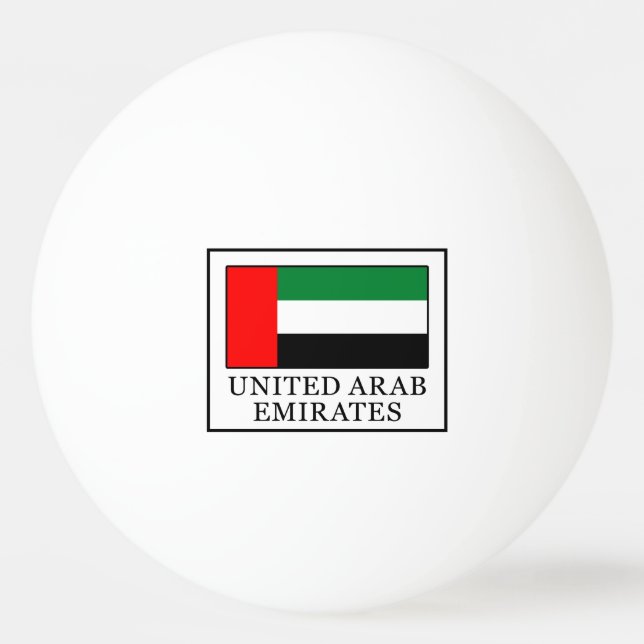 United Arab Emirates Ping Pong Ball (Front)
