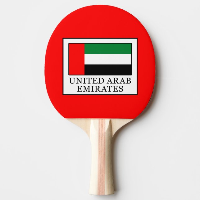 United Arab Emirates Ping Pong Paddle (Front)