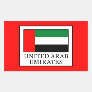 United Arab Emirates Rectangular Sticker
