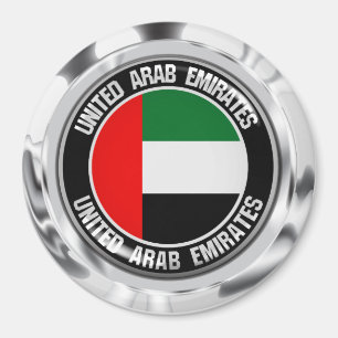 United Arab Emirates Round Emblem Magnet