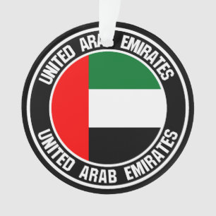 United Arab Emirates Round Emblem Ornament