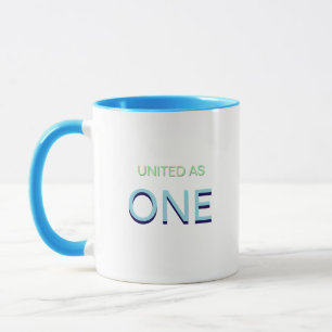 United as One Unity Message Coffee Mug