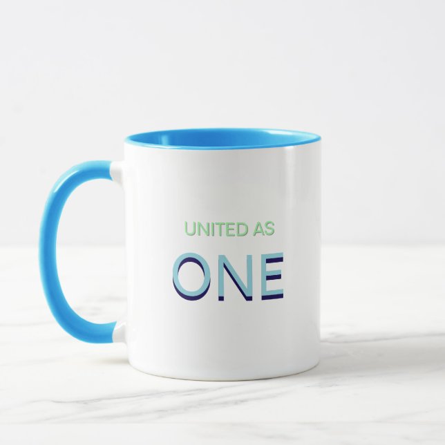 United as One Unity Message Coffee Mug (Left)