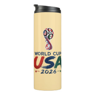 United by the Game: 2026 Soccer Celebration Design Thermal Tumbler