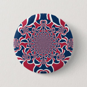 United Colours: Colourful Global Pattern 6 Cm Round Badge