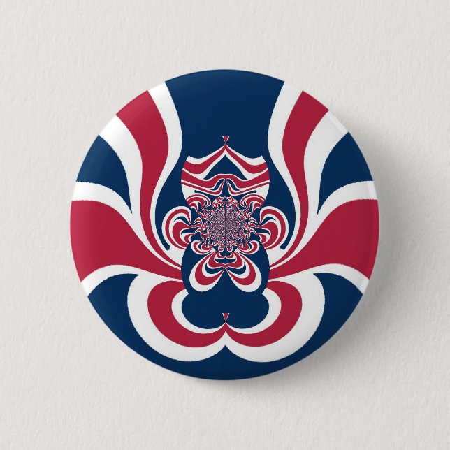 United Colours: Colourful Global Pattern 6 Cm Round Badge (Front)