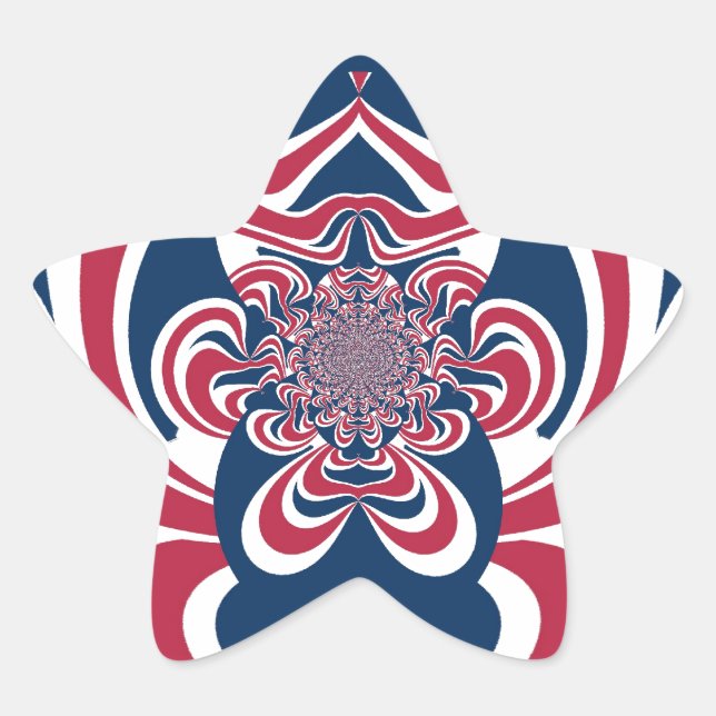 United Colours: Colourful Global Pattern Star Sticker (Front)