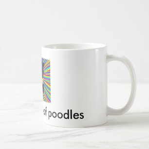 united colours of poodles coffee mug