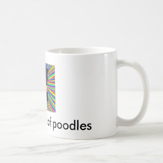 united colours of poodles coffee mug