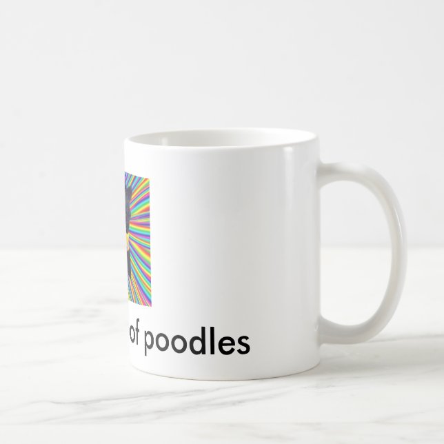 united colours of poodles coffee mug (Right)