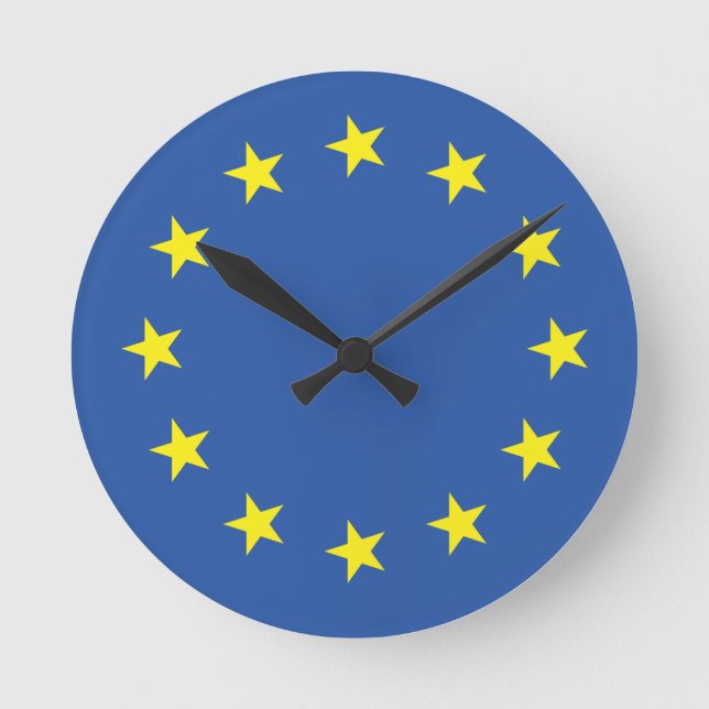 UNITED EUROPE FLAG ROUND CLOCK (Front)